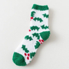 Wholesale Christmas Winter Anti Slip Indoor Holiday Thickened Cozy Soft Custom Warm Gift Floor Polyester Fluffy Fuzzy Socks