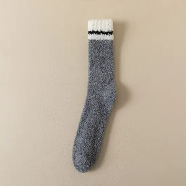Fashion Dress Business Men Cozy Socks with Stripes for Winter Warm and Fashion Fuzzy Socks Crew Socks