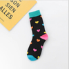 Hf Women Color Heart Shape Tube Versatile Valentine′s Day Stockings Socks