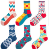 Men Striped Carded Cotton Busniess Socks