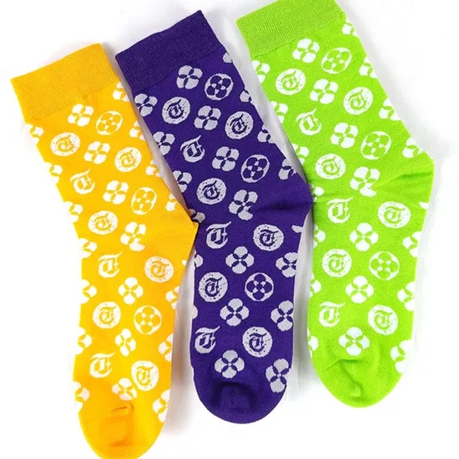 Colorful Designer Sock Custom Socks High Quality Men Dress Socks Logo Custom