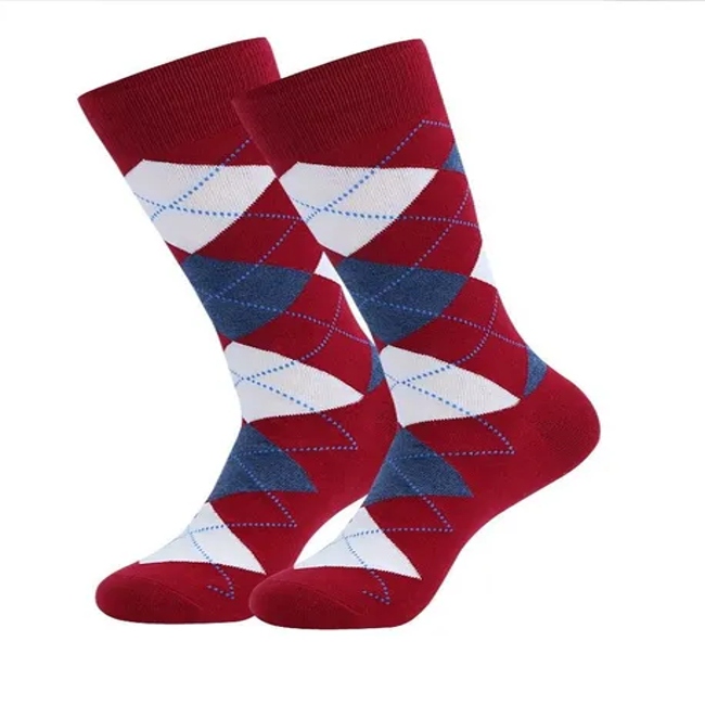 Best Quality Hot Sales Classic Argyle Patterned Business Women Dress Office Socks
