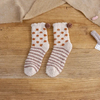 Coral Velvet Socks Women′s MID-Calf Socks Autumn and Winter Heel with Ball Cute Floor Socks Sleep Socks