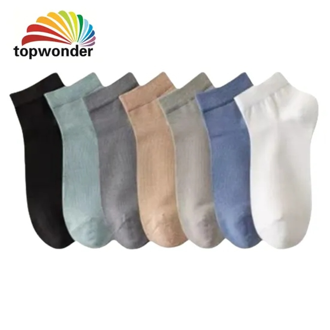 Wholesale and Customize Plain Single Color Summer Sock, Commercial Sock, Business Sock, Ankle Sock in Many Colors, Sizes and Material