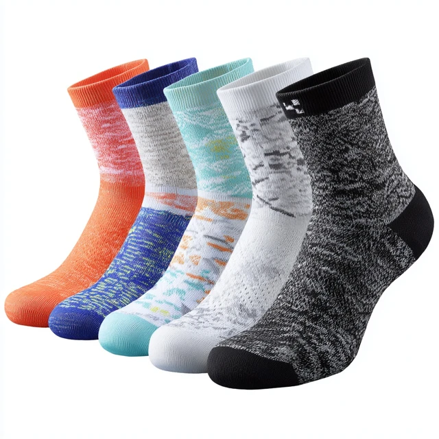 Wholesale Color Customization Sports Socks for Athletes Performance Running Socks for Training