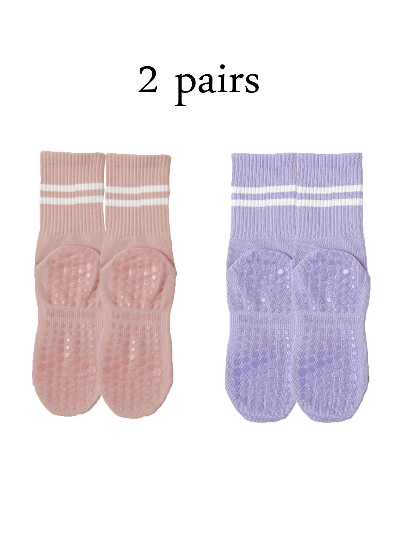 durable Women's Striped Casual Sports Breathable Mid-calf 