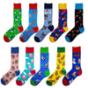 Customs Design Men Happy Cotton Socks Manufacturer