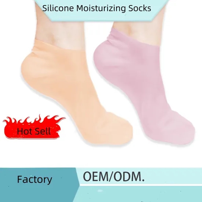 Foot SPA Silicone Socks Silicone Socks for Dry Cracked Feet Women, Silicone Pedicure Socks Moisturizing Sock