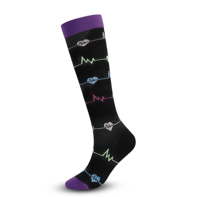 Xianghui Women Running 15-20 Mmhg Sport Knee High Custom Logo Compression Socks