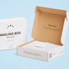 Custom Logo White/Kraft Packaging Kraft Corrugated Paper Mailer Shipping Boxes for Small Business