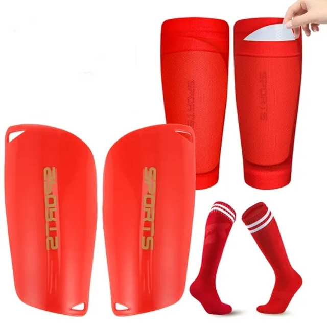 Custom Football Socks Set Soccer Shin Guard Football Grip Socks and Soccer Compression Leg Sleeve