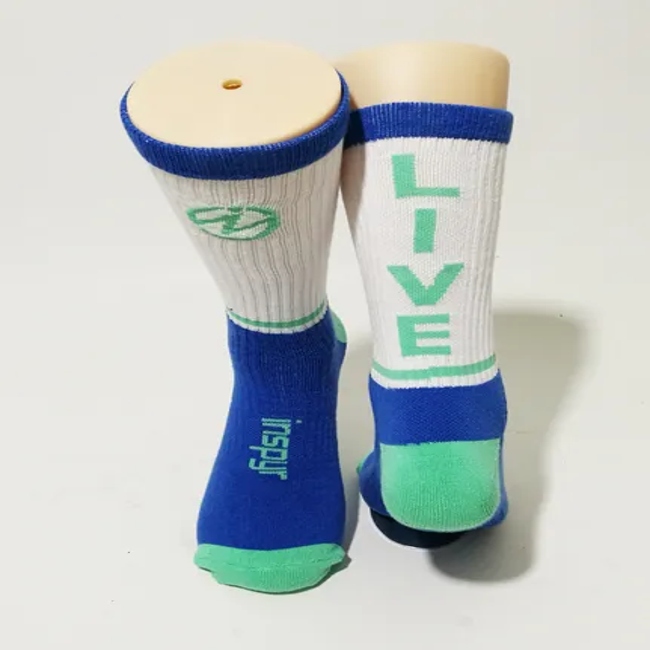Bulk Custom Design Jacquard Man Compression Cotton Sport Socks