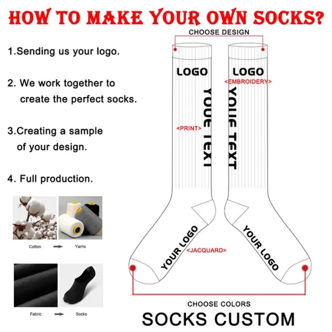 Uron Custom Cotton Regular Compression Sport Thigh High Socks