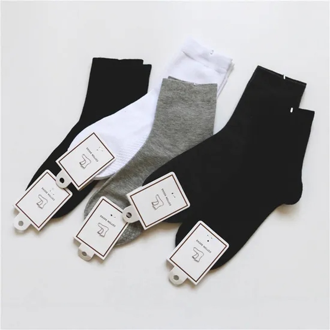 OEM Calcetines Con Letras Athletic Cotton Crew Socks Men