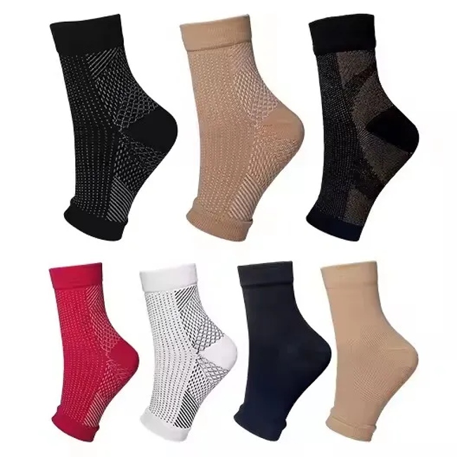 Sports Women Outdoor Fitness Compression Jump Rope Ankle Elastic Cycling Socks