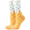 Happy Socks Style Fashion Cotton Soft Women Ladies Ankle Long Socks Ice Cream Foods Casual Party Pattern Novelty Socks