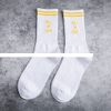 Wholesale Personality Cozy Warm Hip Hop Street Style Custom Letter Socks logo Ribbed Crew socks