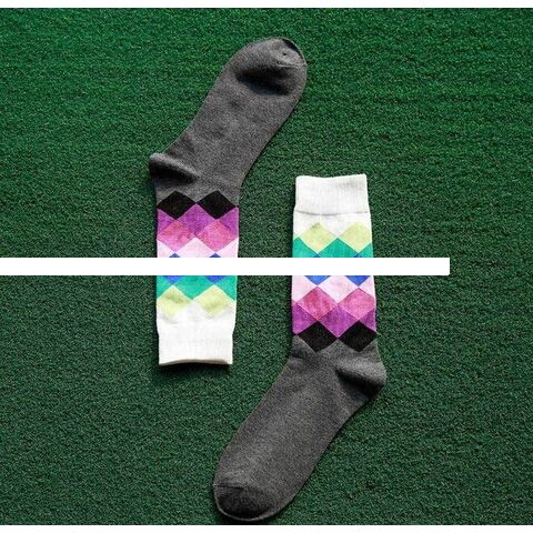 China Factory Seller Combed Cotton Designer Socks Breathable Casual Crew with Funny Colorful Logo for Spring and Autumn