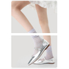 Women s Spring Summer Crew Socks Thin Breathable Mid Calf Socks with Lace Trim, Solid Color Stackable Casual Socks