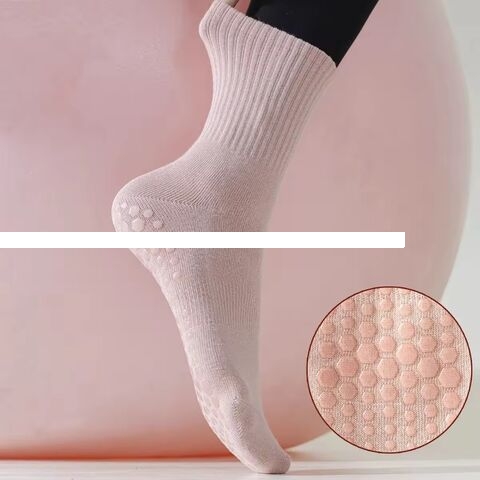Custom women s yoga grip socks with logo non slip anti slip gym pilates yoga socks custom logo