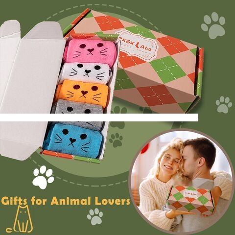Women s Cat Socks Colorful Cute Funny Crew Socks Novelty Gifts for Teenage Girls Girlfriend Animal Lovers