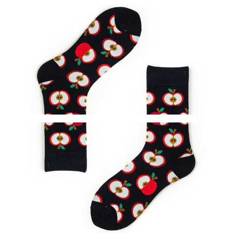 Casual Designer Socks for Men and Women Breathable and Lightweight Cotton Hot Sox Women s Apples Crew Socks knee high sock