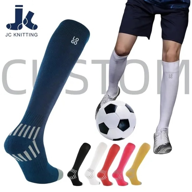 Custom Low MOQ Cotton Sports Compression Athletic Cushion Mens Soccer Socks