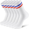 Socks Men White Soccer Socks Knee High Scrunchie Athletic Compression Socks