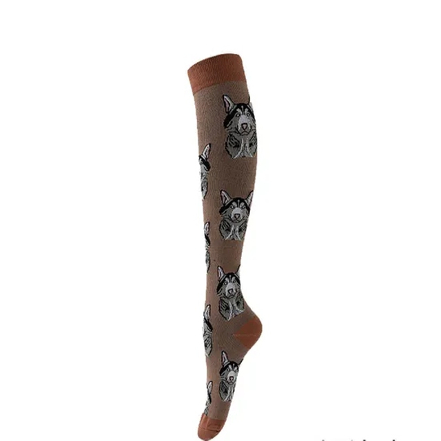 Soft and Comfortable Compression Socks Happy Design High Elastic Breathable Socks
