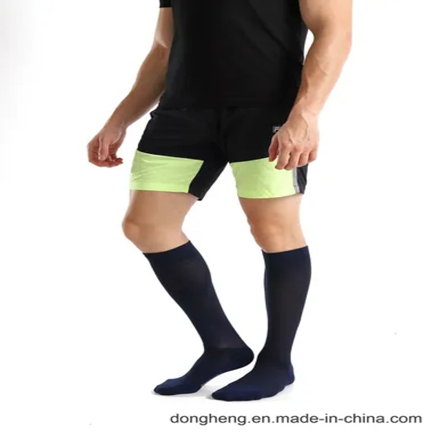 Cotton Compression Graduated Support Knee-High Color Blocking Socks for Men&Women