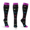 Breathable Nurse Christmas Halloween Compression Socks Custom Logo Cozy Cute Anti Slip Sport Compression