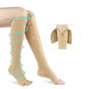 Custom Logo Women Men Over Knee High 15-20mmhg Unisex Athletic Running Cycling Healthcare Varicose Veins Compression Socks