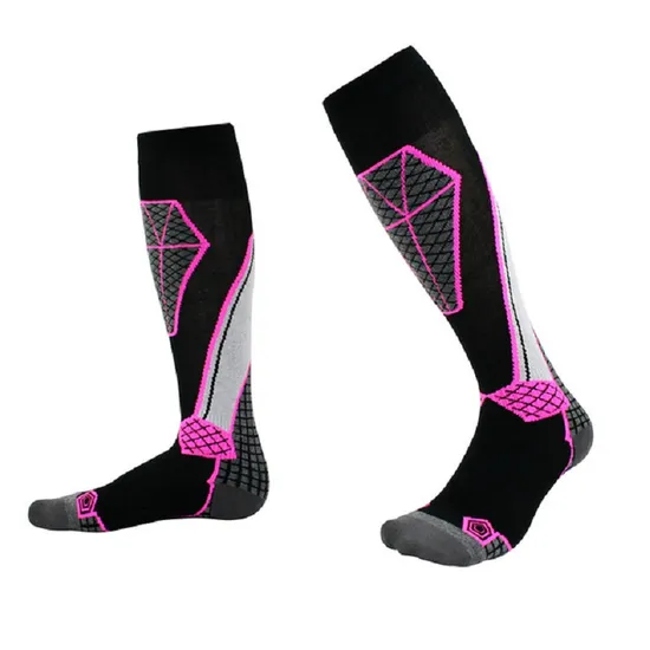 Compression Thick Warm Merino Wool Socks Knee High Outdoor Sports Wbb17070