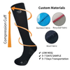 New Design High Quality OEM Athletic Compression Sock Custom Logo Low MOQ Sports Compression Breathable Socks