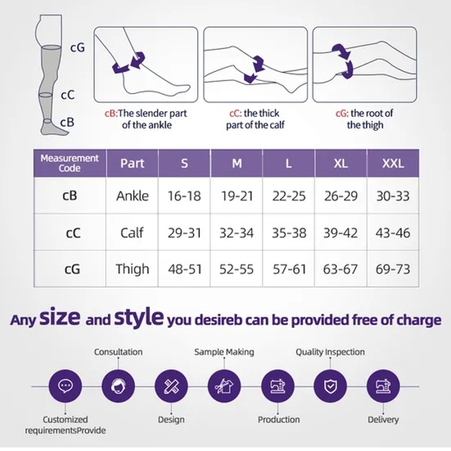 Post Surgical Socks Medical Grade II Ankle-Length Socks with Toe Exposed Medical Leg Sleeve Calf Stocking Women Post Surgery Compression Garments