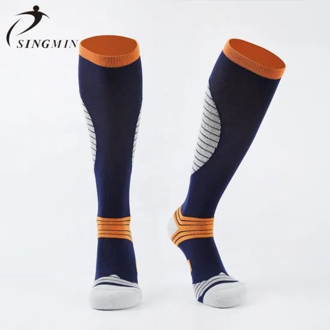 Knee High Football Socks Thick Towel Bottom Sports Socks Wholesale Compression Football Soccer Socks