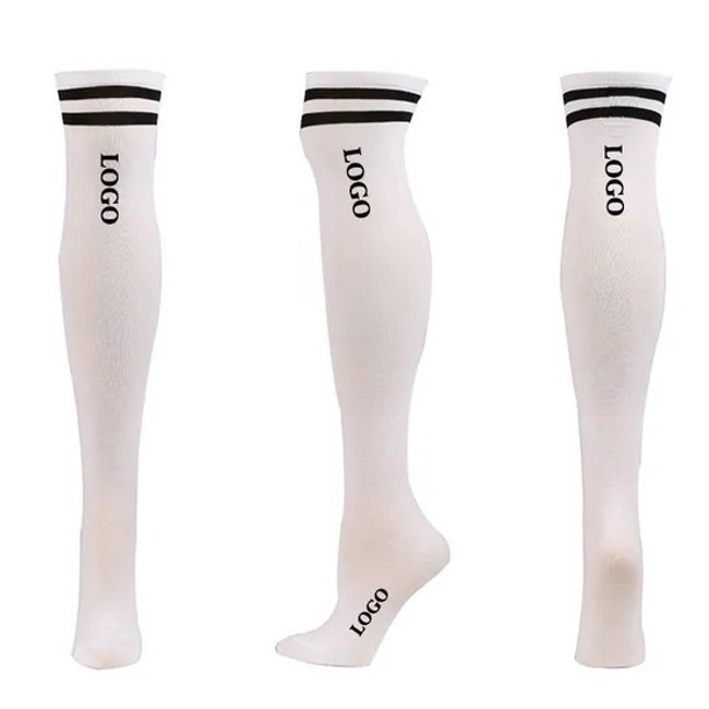 Women and Men Knee High Customized Logo Compression Sport Socks with Good Quality for Summer Spring and Autumn