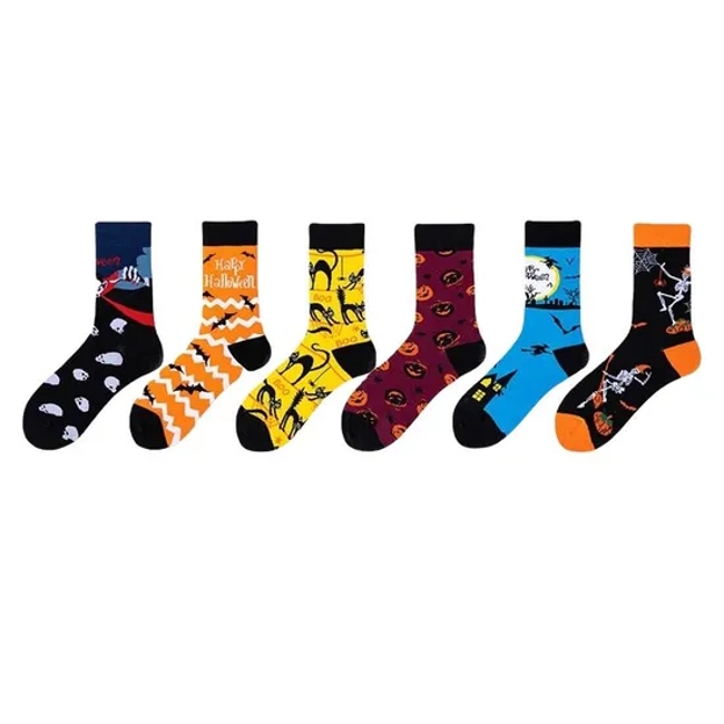 Customize All Sorts of Fashion Sock Cartoon Sock Halloween Sock in Many Designs, Colors and Material