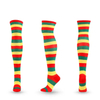 Womens Thigh High Socks Cotton Striped Over The Knee Socks Long Knee High Socks for Women