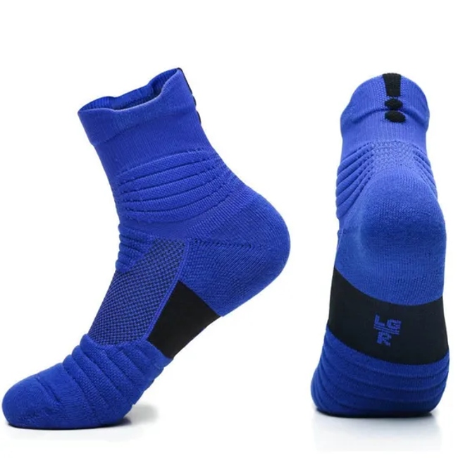 Custom Logo Outdoor Bicycle Basketball Sweat Absorption Anti Slip Elite Sport Socks