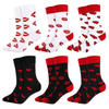 Customize All Sorts of Fashion Sock Lip Sock Valentine Sock in Many Designs, Colors, and Material