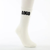 High Quality Customized Logo Cotton Solid Custom Color White Athletic Crew Socks