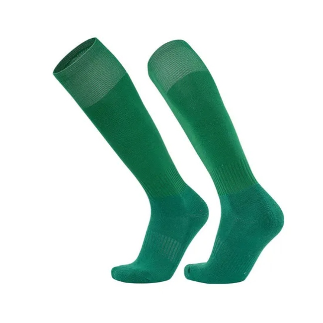 Custom Logo Upgraded Sporty Anti Slip Football Sock Long High Quality Sporty Knee High Grip Compression Soccer Socks