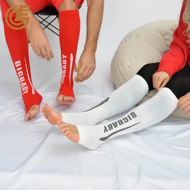 Adult Sports Socks Protector Calf Compression Shin Guards Soccer Sleeve