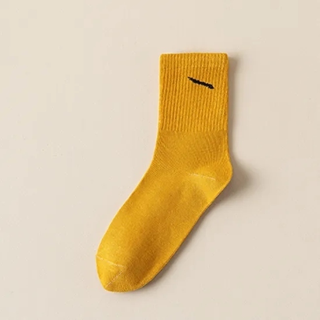 Eurocode Anti-Oduor Absorbent Summer Socks Women′s Classic Slash Street Ins Trend Couple Socks MID-Calf Socks