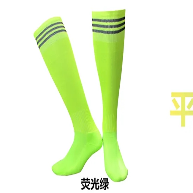 Gy9-Cdp501#Polyester Three-Strip Plain Plain MID-Length Football Socks for Adults