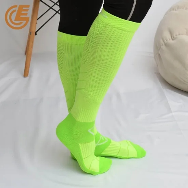 Wholesale Sports Compression Socks Football Shin Guards Protective Gear Stockings