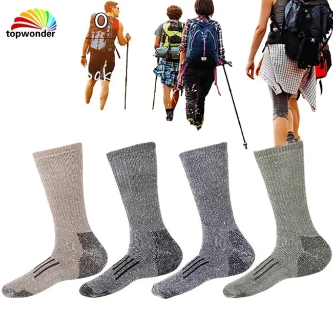 Customize and Wholesale Winter Thermal Thick Outdoor Wool Sports Sock with Terry Bottom in Many Colors and Sizes at Low Prices