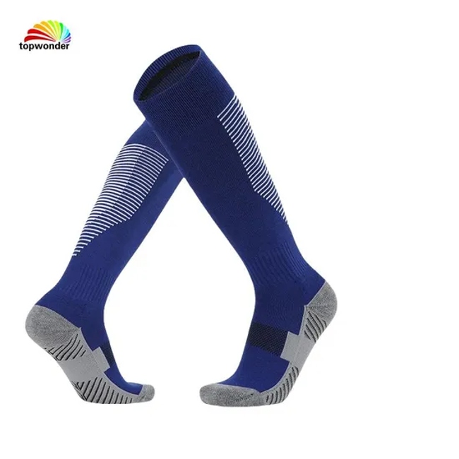 Customize Dry-Fit Cushion Bottom Football Sports Sock with Good Sweat Absorbing Function