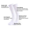 Wholesale Embroidered Knitted Cotton Unisex Breathable Comfortable Custom Sports Socks